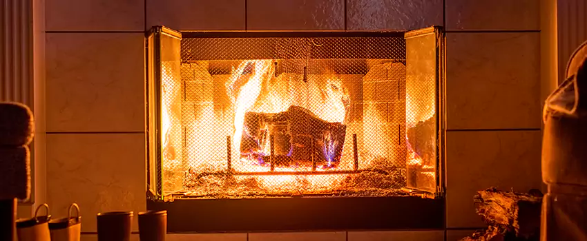 Mendota Hearth Landscape Fireplace Installation in Carrollwood, Florida